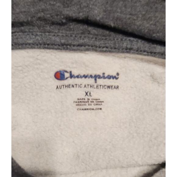 Champion Pullover Embroidered Logo Hoodie Youth Boys Gray Size XL - Picture 5 of 6